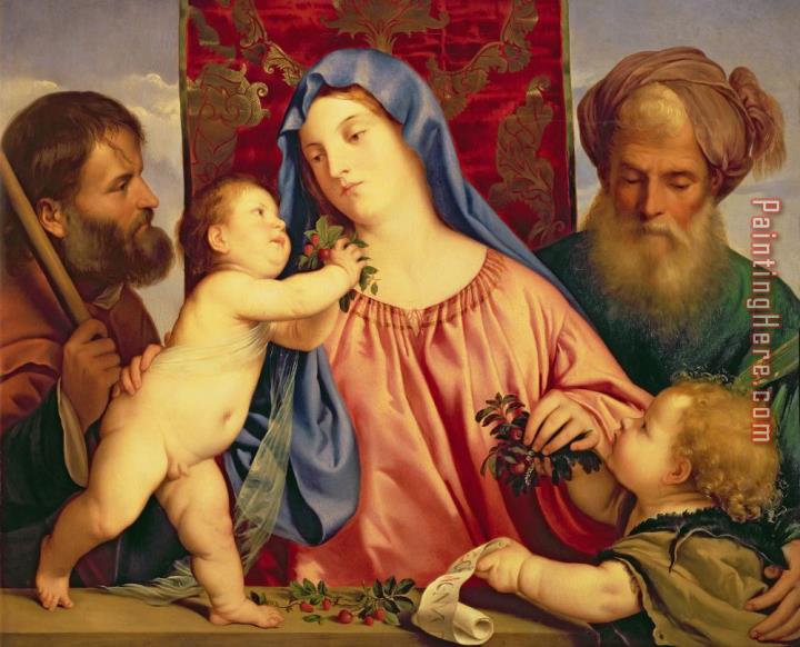Titian Madonna of the Cherries with Joseph